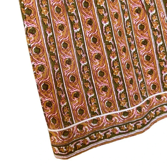 NWOT Women's Funky Green & Pink Matching Piped Top & Pajama Bottom Size Medium - Picture 10 of 10